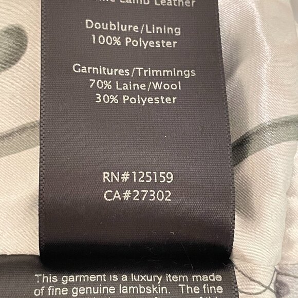 Mackage Gray/Military Green Leather Zip Front Bomber Jacket - Picture 9 of 10